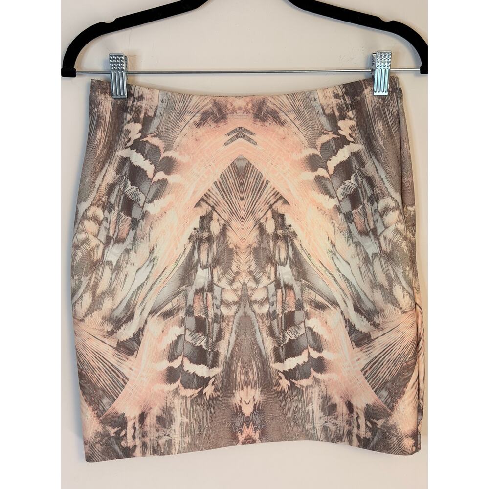 Johanne Beck Abstract Pencil Mini Skirt Size S - Picture 3 of 6